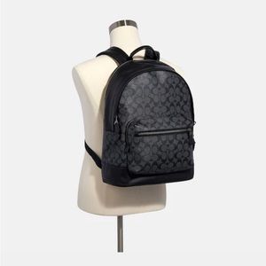 West Backpack In Signature Canvas